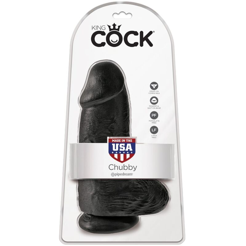 King Cock – Polliger Realistischer Penis 23 cm Schwarz