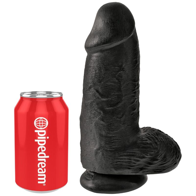 King Cock – Polliger Realistischer Penis 23 cm Schwarz