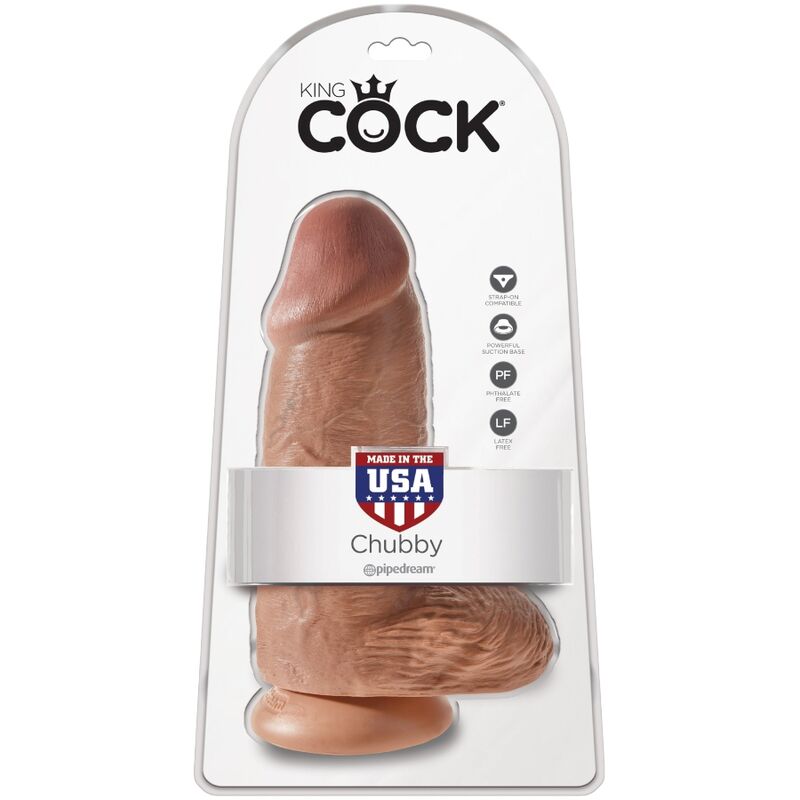 King Cock – Polliger Realistischer Penis 23 cm Karamell
