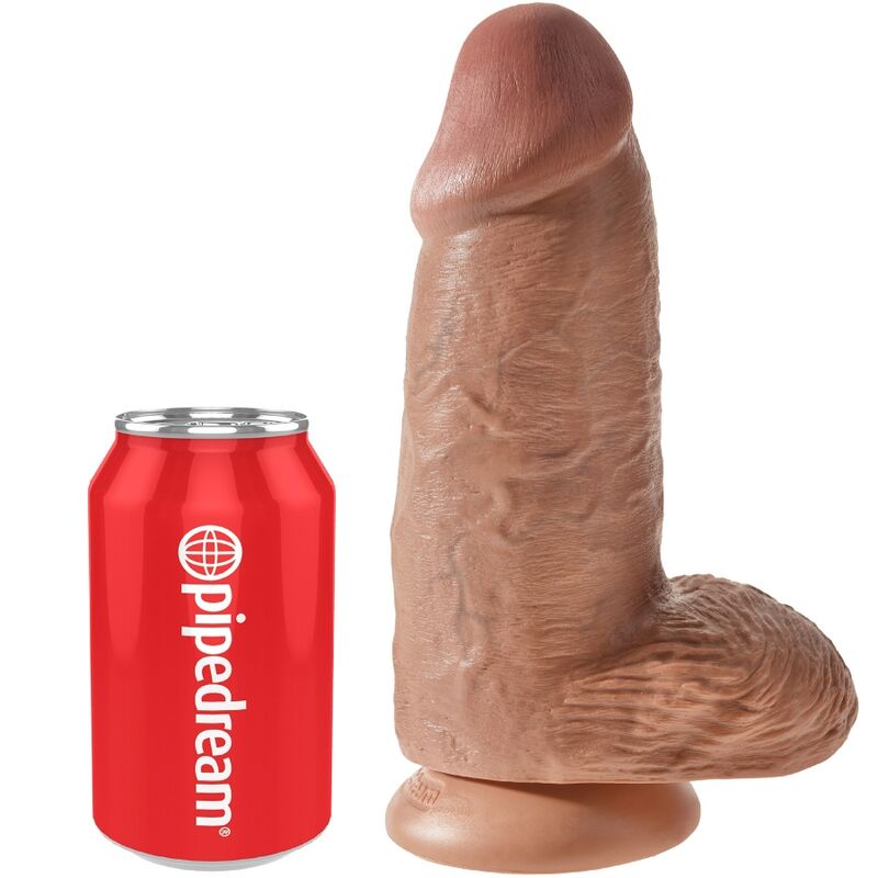 King Cock – Polliger Realistischer Penis 23 cm Karamell
