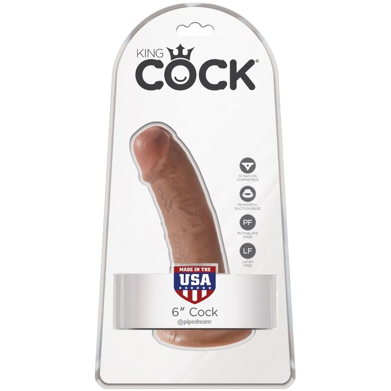 King Cock – Realistischer Penis 15 cm Karamell