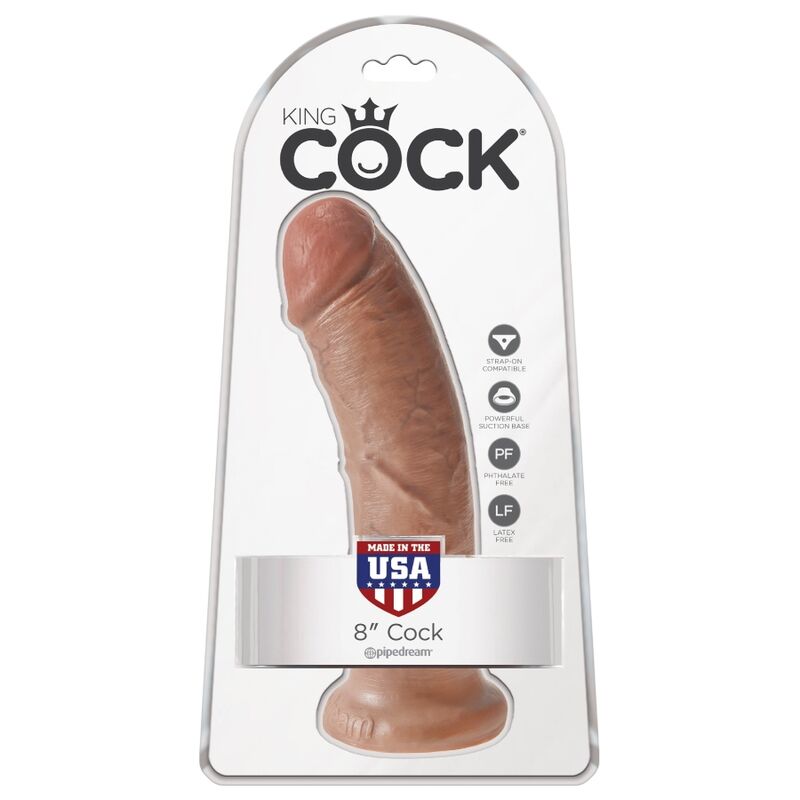 King Cock – Realistischer Penis 19.5 cm Karamell