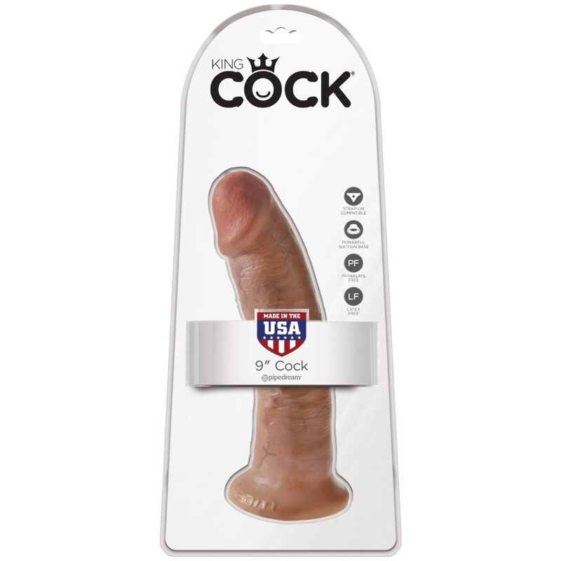 King Cock – Realistischer Penis 21.7 cm Karamell