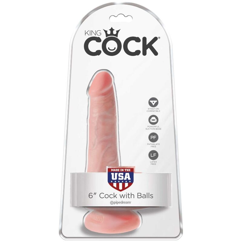 King Cock – Realistischer Penis mit Eier 13.5 cm Leicht