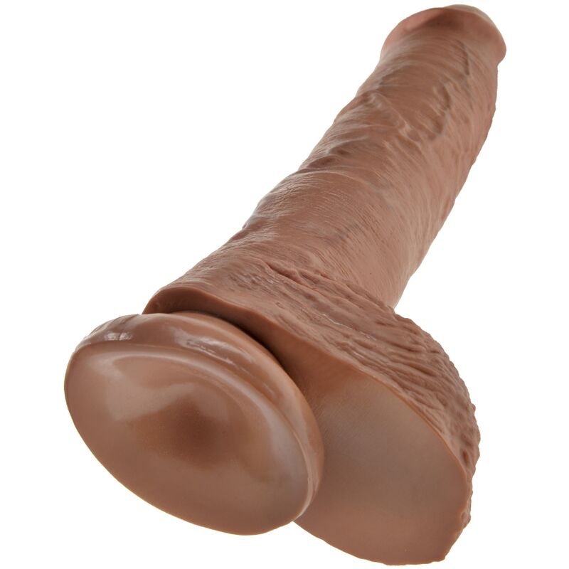 King Cock – Realistischer Penis mit Kugeln 19.8 cm Karamell