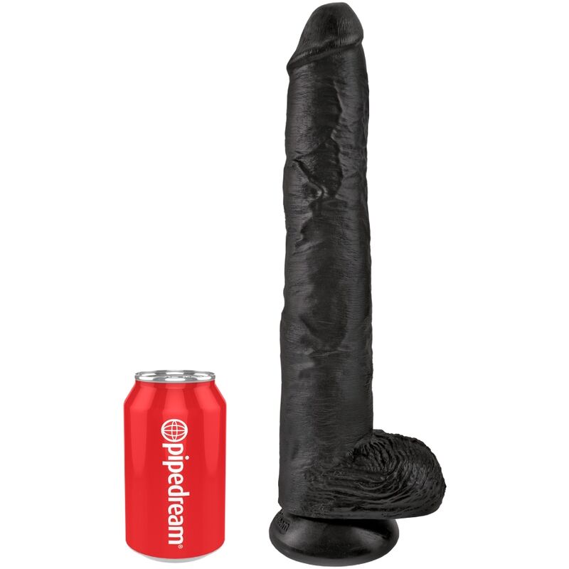 King Cock – Realistischer Penis mit Eier 30.5 cm Schwarz