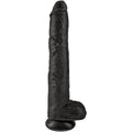 King Cock – Realistischer Penis mit Eier 30.5 cm Schwarz