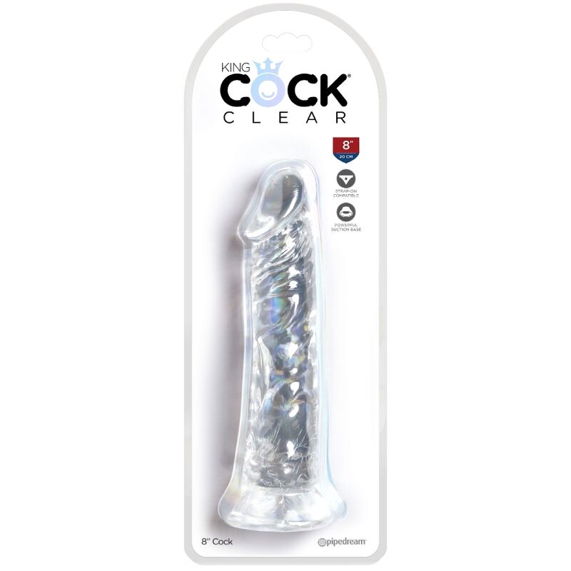 King Cock – Klarer Realistischer Penis 19.7 cm Transparent