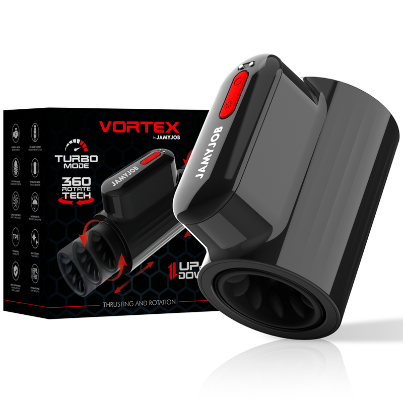 Jamyjob – Vortex-STOß- und 360-Drehbarer Tech-Turbo-Modus-Masturbator