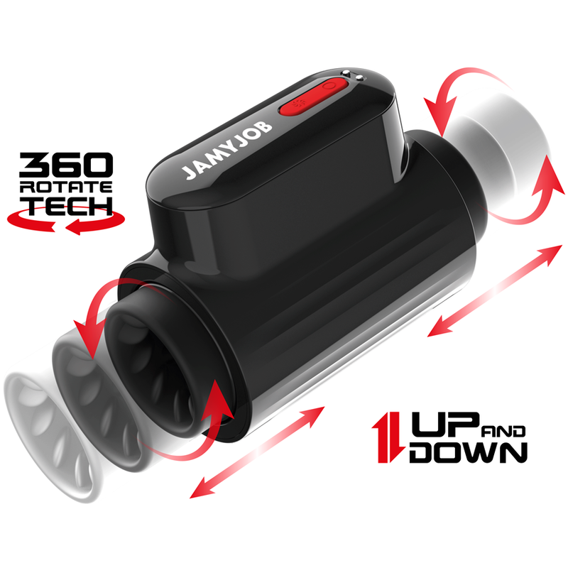 Jamyjob – Vortex-STOß- und 360-Drehbarer Tech-Turbo-Modus-Masturbator