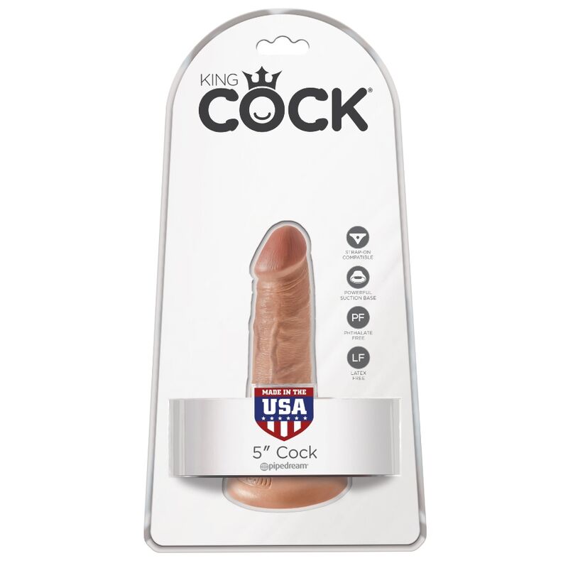 King Cock – Realistischer Penis 12 cm Karamell