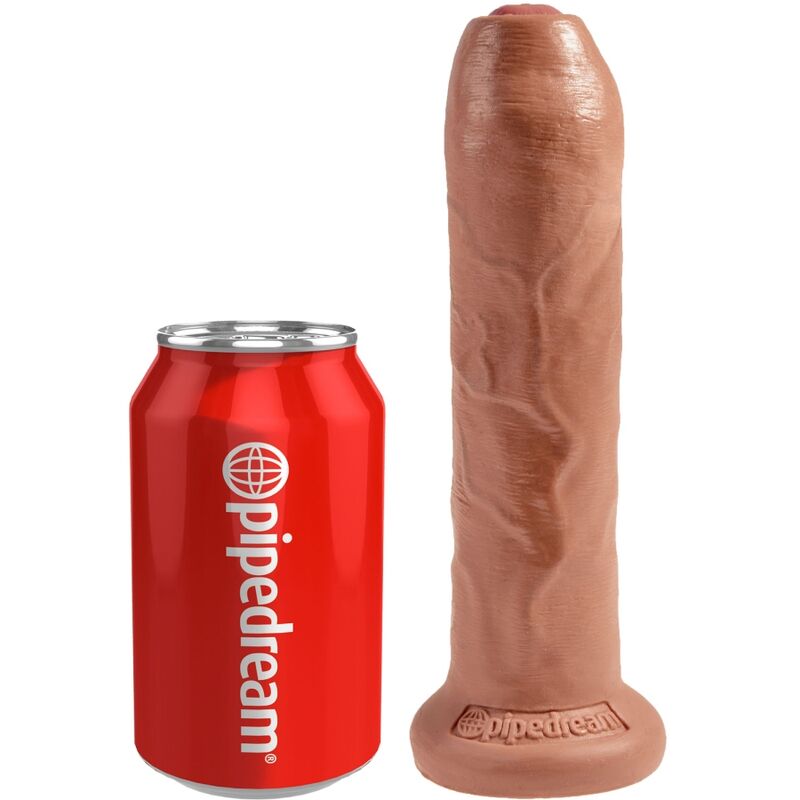 King Cock – Ungeschnittener Realistischer Penis 17.8 cm Karamell
