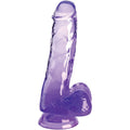 King Cock – Clear Realistischer Penis mit Kugeln 13.5 cm Lila