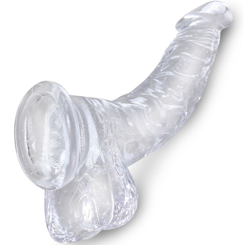 King Cock – Clear Realistisch Gebogener Penis mit 16.5 cm…
