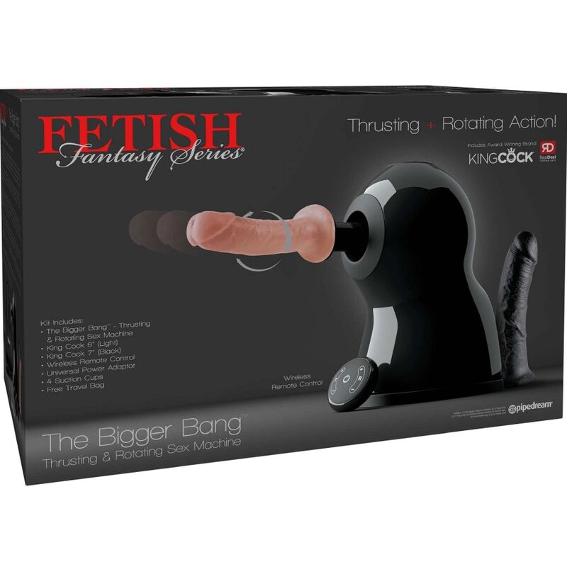 Fetish Fantasy Sexmaschine, Bigger Bang, Rotation und Drücken