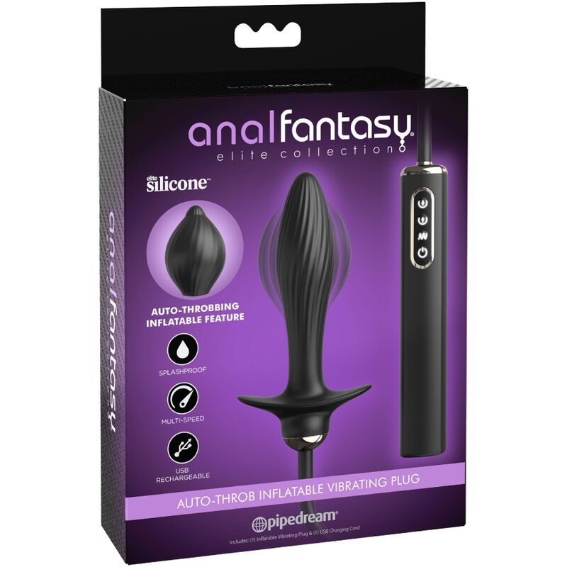 Anal Fantasy Elite Aufblasbarer Plug & Auto-throb Vibrator