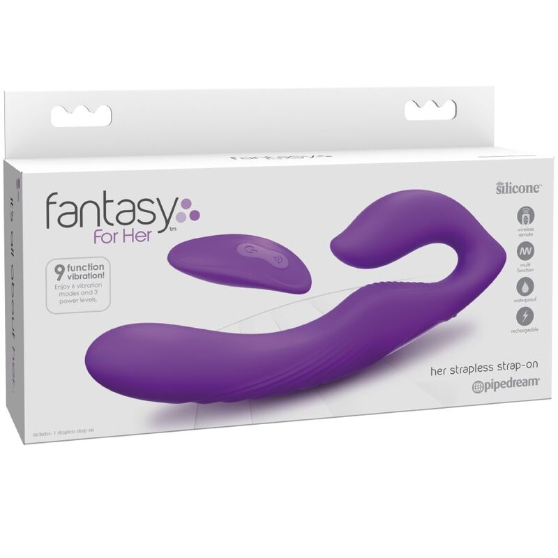 Fantasy For Her Doppelpenetrationsvibrator mit Fernbedienung, 9...