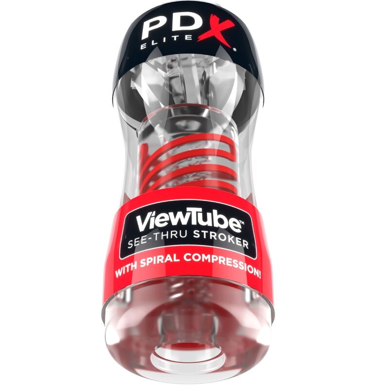 PDX Elite Stroker Viewtube 2 Spiralkompression Transparent