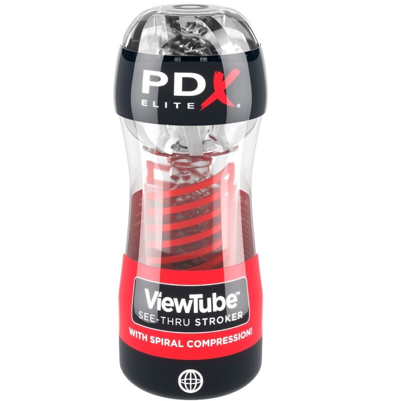 PDX Elite Stroker Viewtube 2 Spiralkompression Transparent