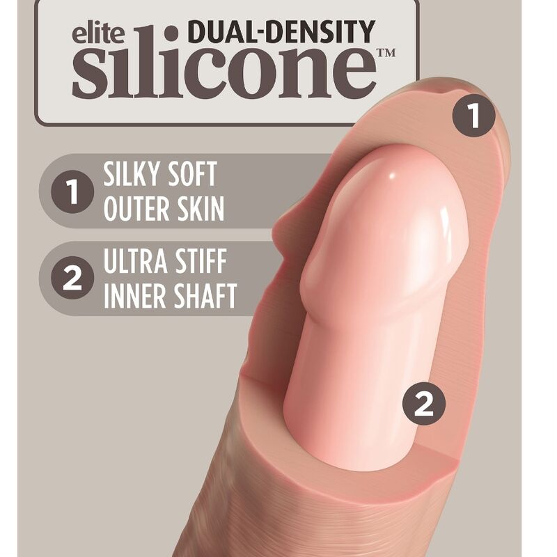 King Cock – Elite Realistischer Silikondildo 17.8 cm
