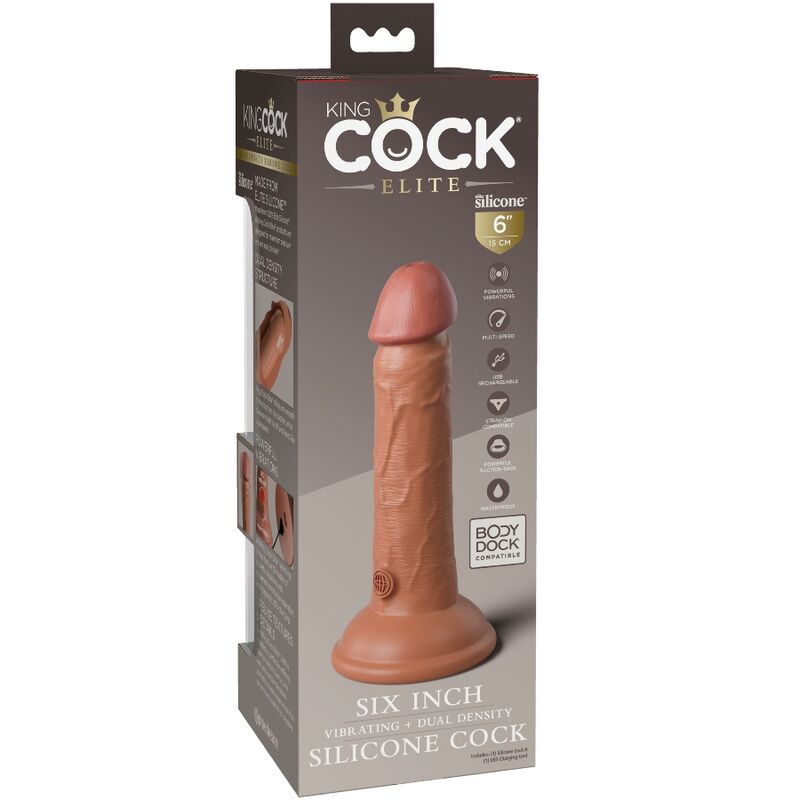 King Cock – Elite Realistischer Dildo mit Vibration und Silikon…