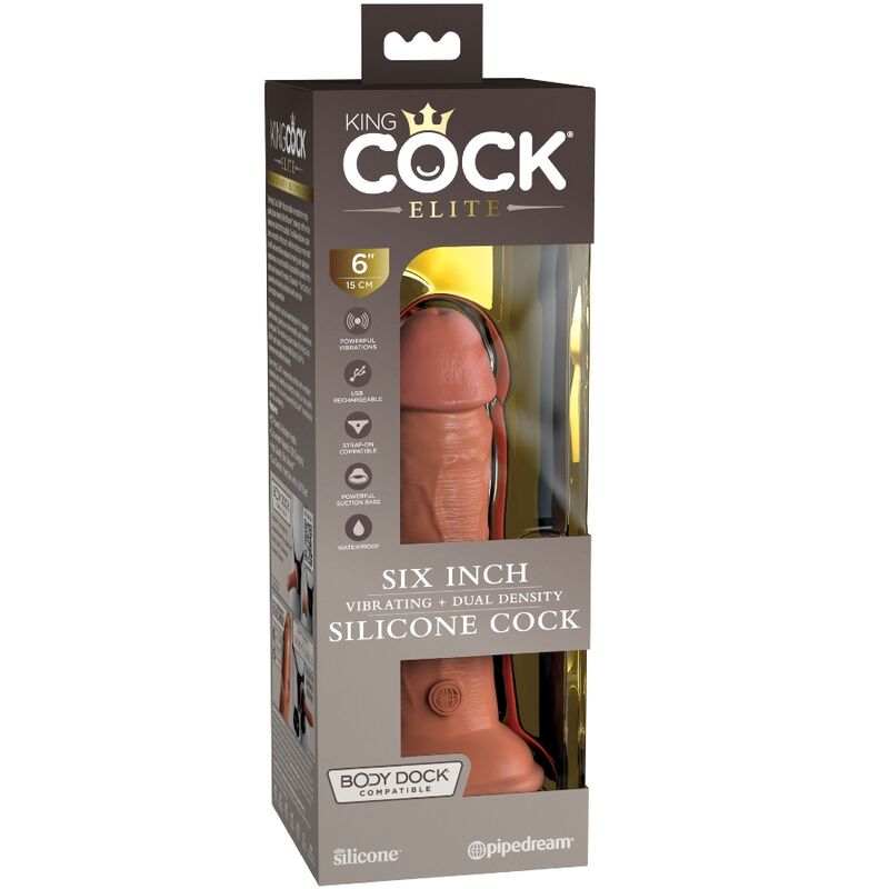 King Cock – Elite Realistischer Dildo mit Vibration und Silikon…
