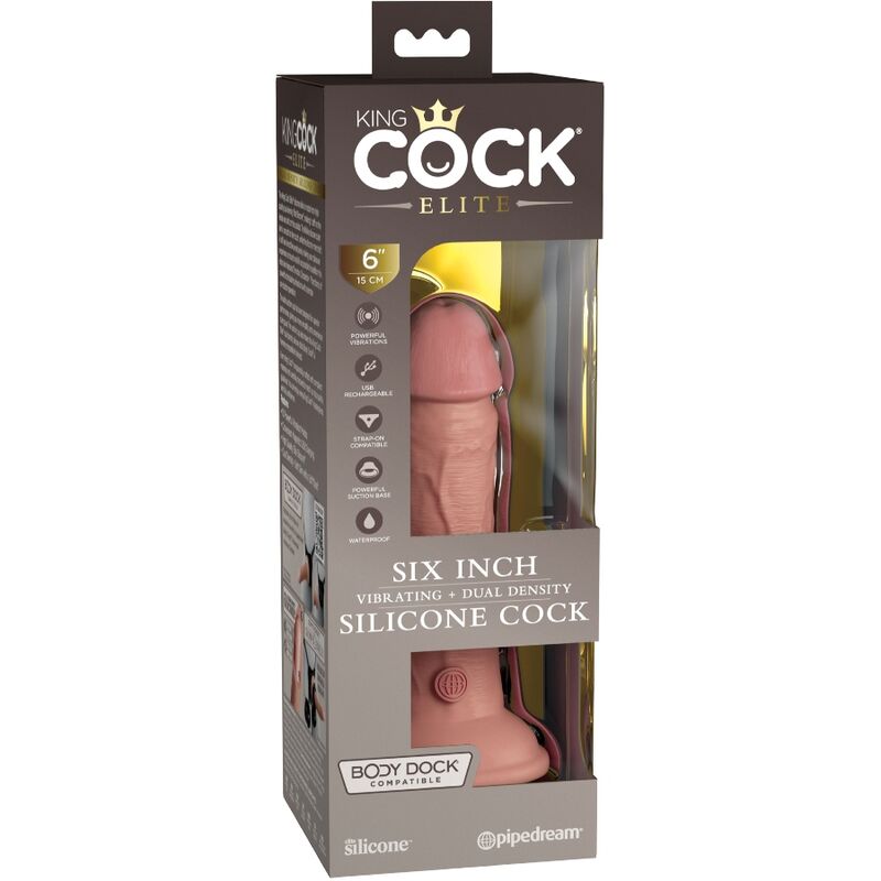 King Cock – Elite Realistischer Dildo mit Vibration und Silikon…