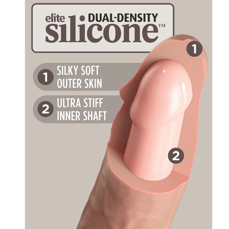 King Cock – Elite Realistischer Dildo mit Vibration und Silikon…
