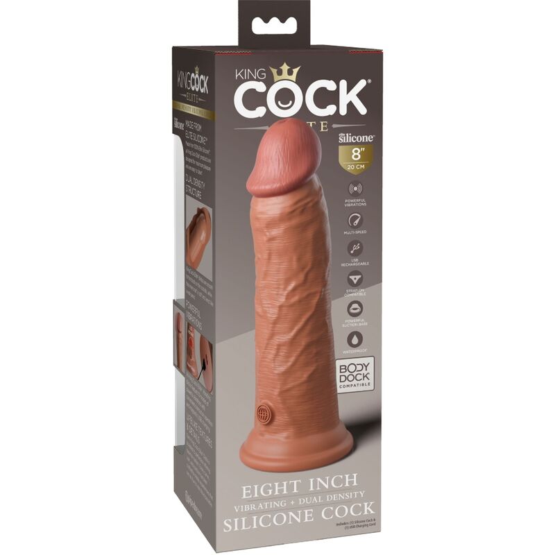 King Cock – Elite Realistischer Dildo mit Vibration und Silikon…
