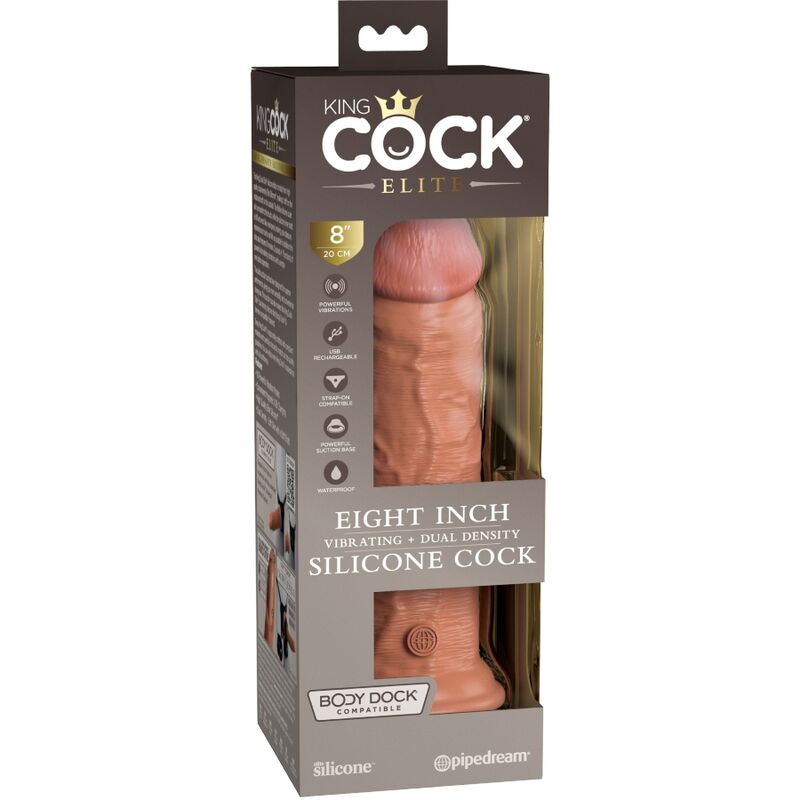 King Cock – Elite Realistischer Dildo mit Vibration und Silikon…