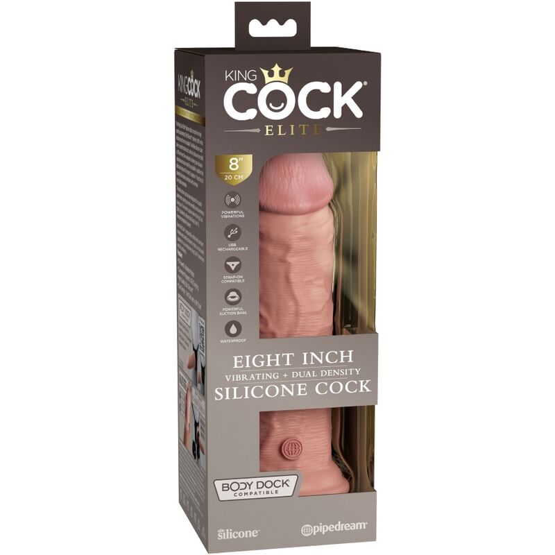 King Cock – Elite Realistischer Dildo mit Vibration und Silikon…