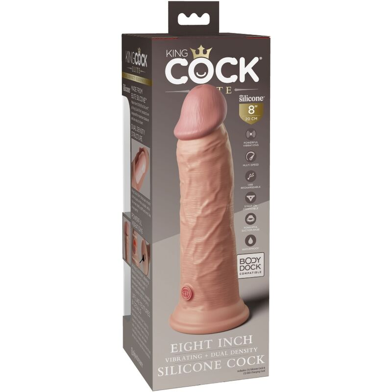 King Cock – Elite Realistischer Dildo mit Vibration und Silikon…