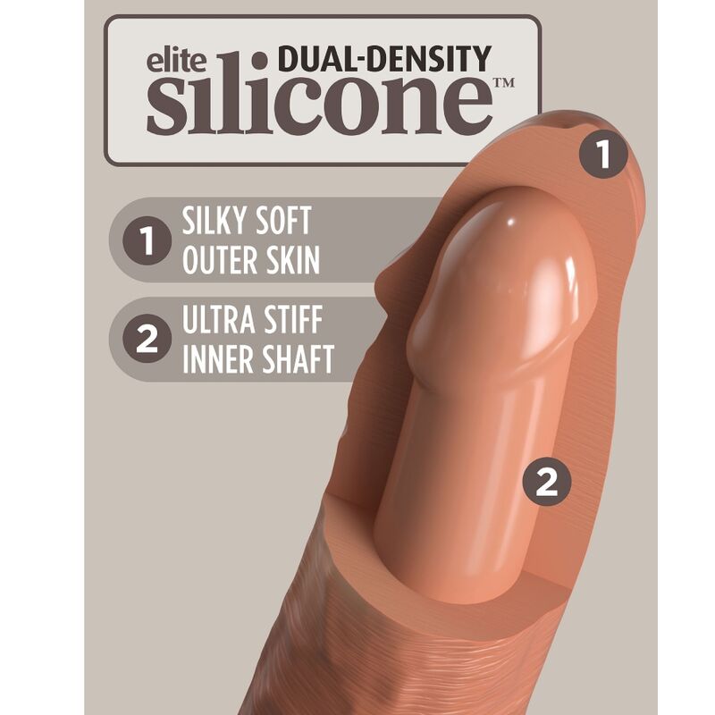 King Cock – Elite Bequemer Verstellbarer Gurt mit Dildo 17.8 cm