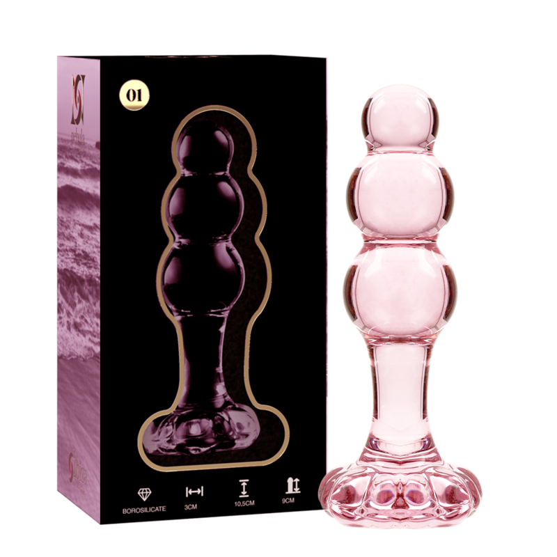 Nebula Series By Ibiza – Modell 1 Analplug Borosilikatglas Rosa…