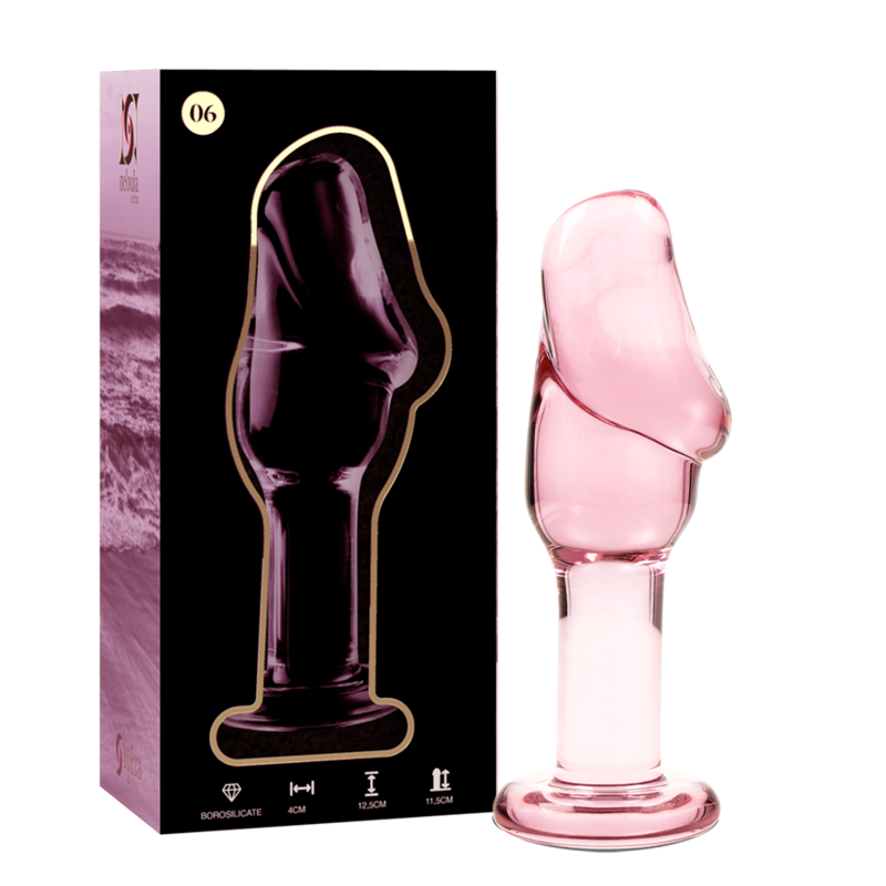 Nebula Series By Ibiza – Modell 6 Analplug Borosilikatglas Rosa…