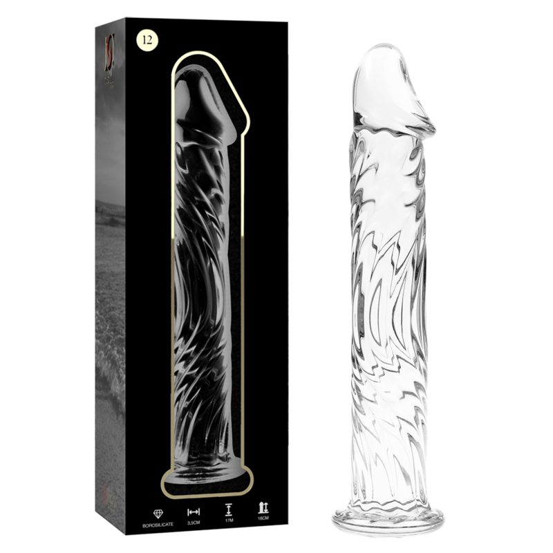 Nebula by Ibiza Modell 12 Dildo Borosilikatglas Klar 17 CM Ø 3.5 CM