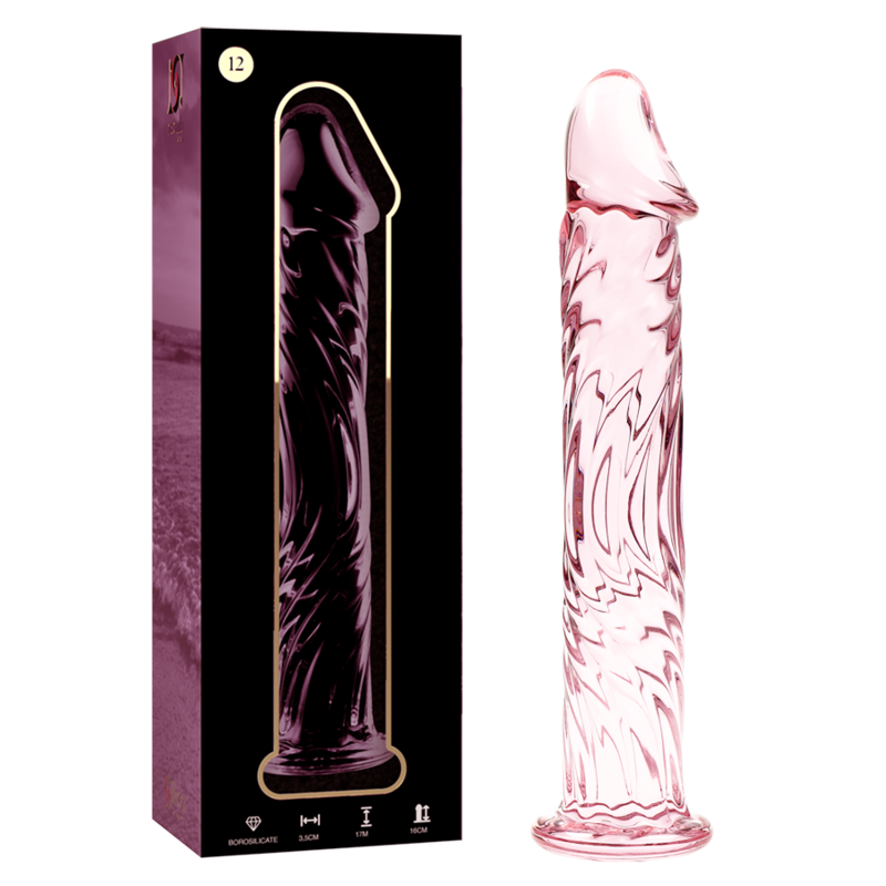 Nebula by Ibiza Modell 12 Dildo Borosilikatglas Rosa 17 CM Ø 3.5 CM