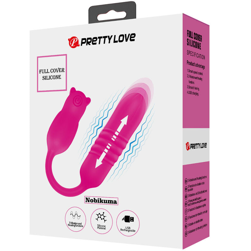 Pretty Love – Nobikuma Rosa Silikon-Vibrierbullet