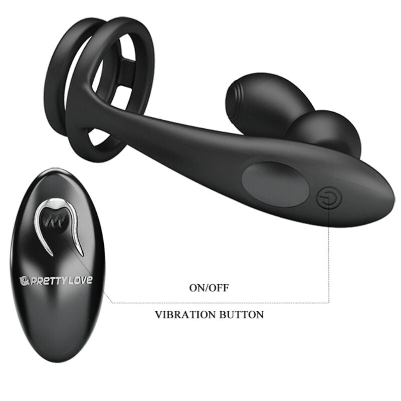 Pretty Love – Marshall Penisring mit Vibratorischem Analplug mit…