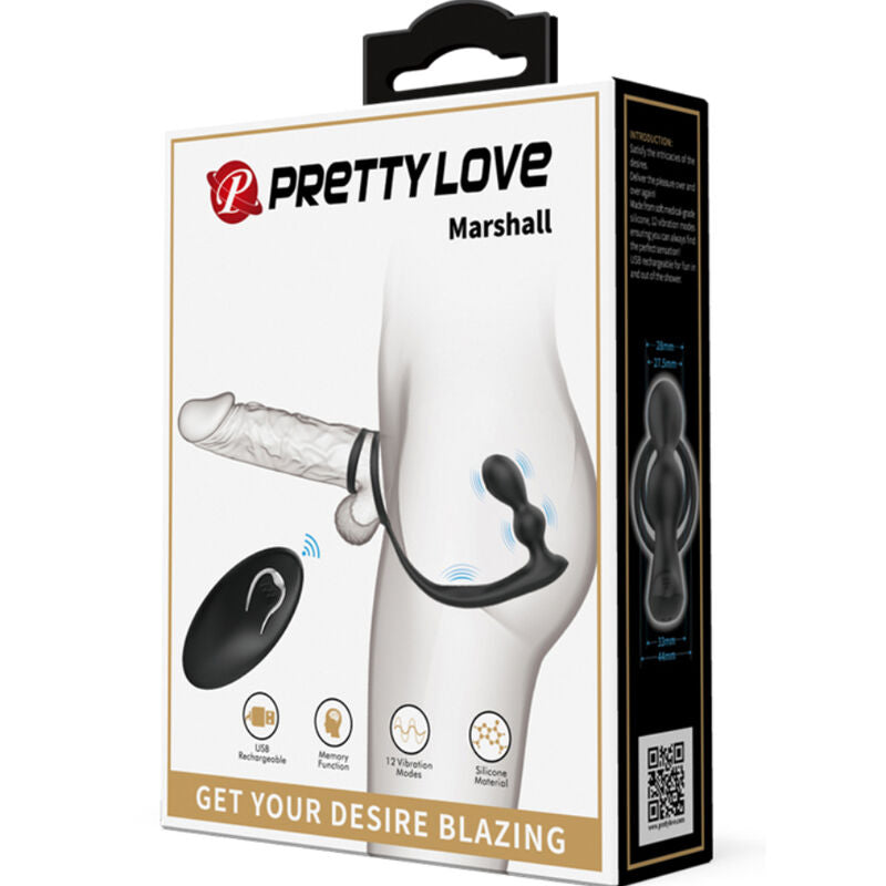 Pretty Love – Marshall Penisring mit Vibratorischem Analplug mit…