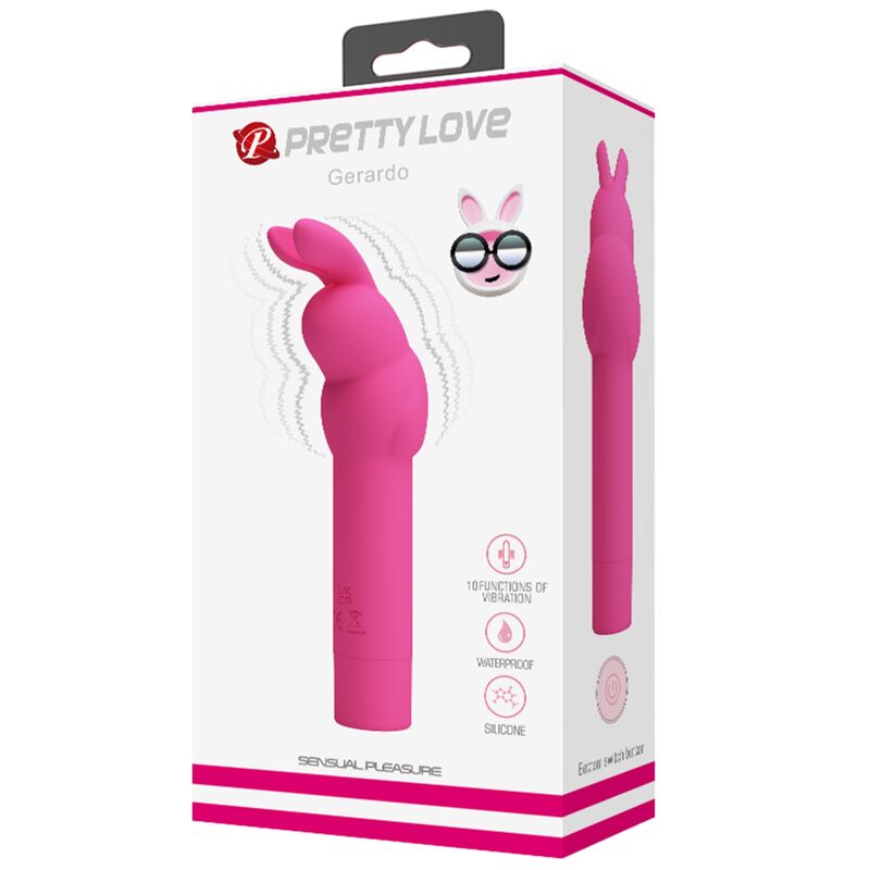 Pretty Love – Gerardo Fuschia Kaninchen-Silikonvibrator
