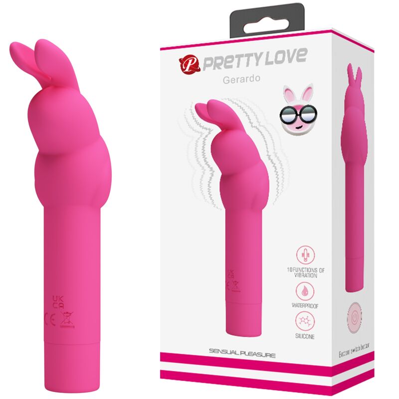 Pretty Love – Gerardo Fuschia Kaninchen-Silikonvibrator