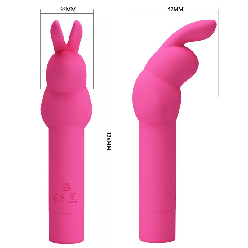 Pretty Love – Gerardo Fuschia Kaninchen-Silikonvibrator