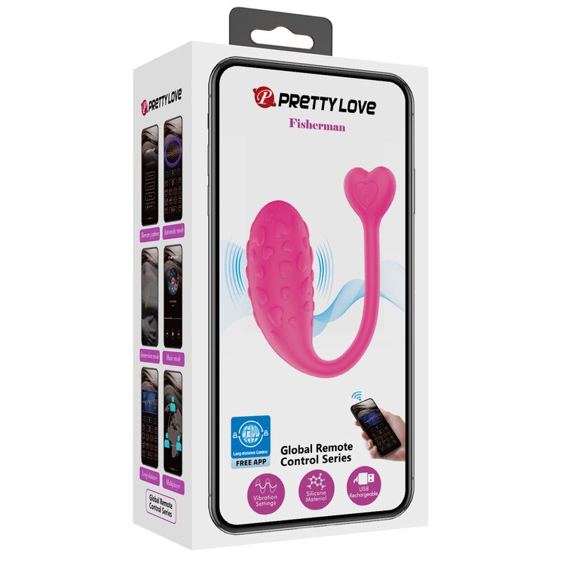 Pretty Love – App-Gesteuertes Rosa Fisher-Vibrations-Ei