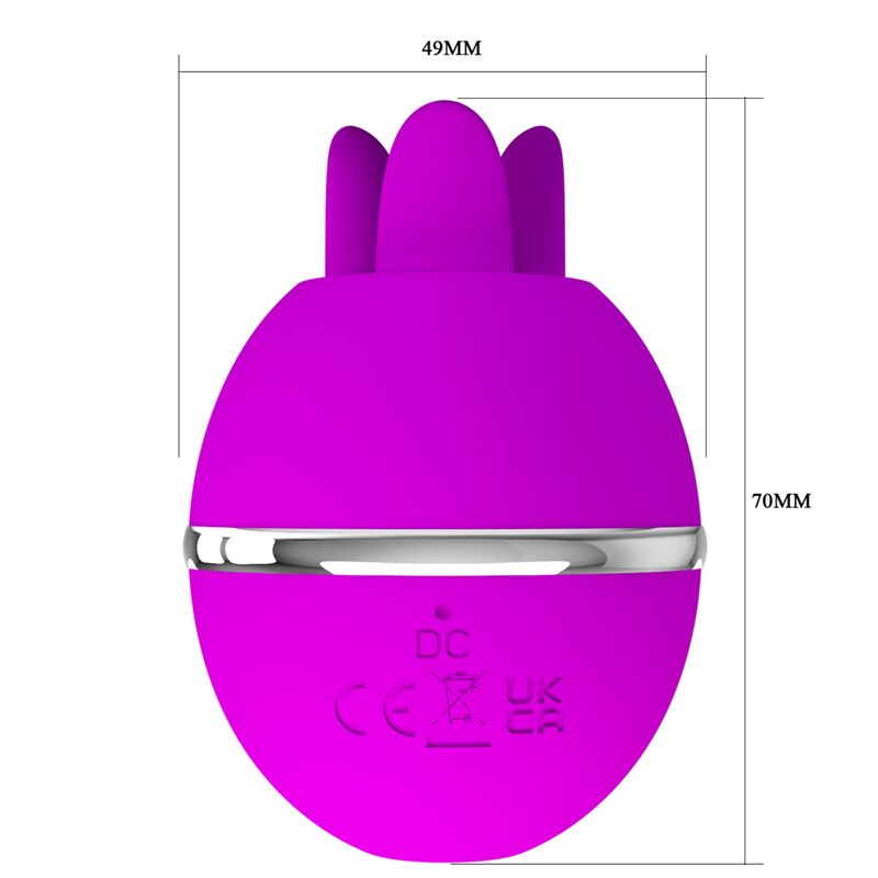 Pretty Love – Gemini Ball Lila. Runder Vibrator aus Silikon