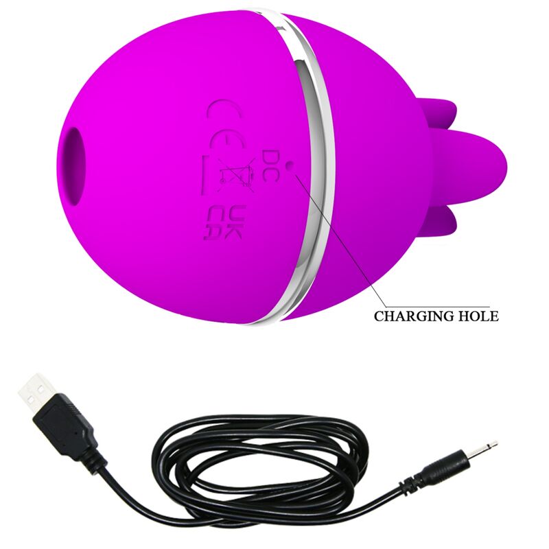Pretty Love – Gemini Ball Lila. Runder Vibrator aus Silikon
