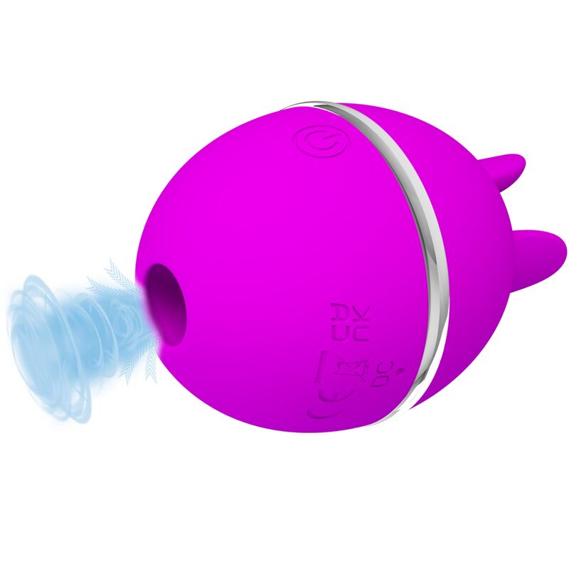 Pretty Love – Gemini Ball Lila. Runder Vibrator aus Silikon