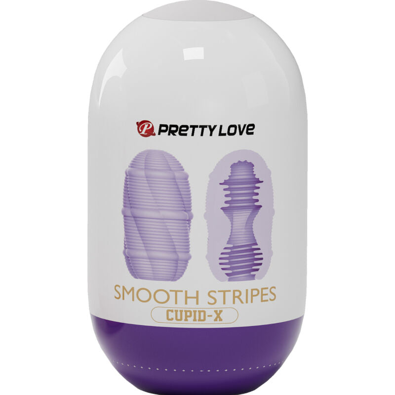 Pretty Love – Glattes Streifen-Cupid-Masturbator-Ei