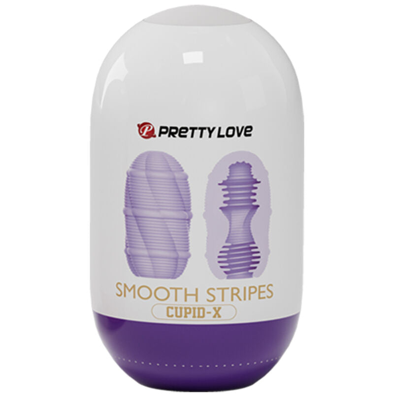 Pretty Love – Glattes Streifen-Cupid-Masturbator-Ei