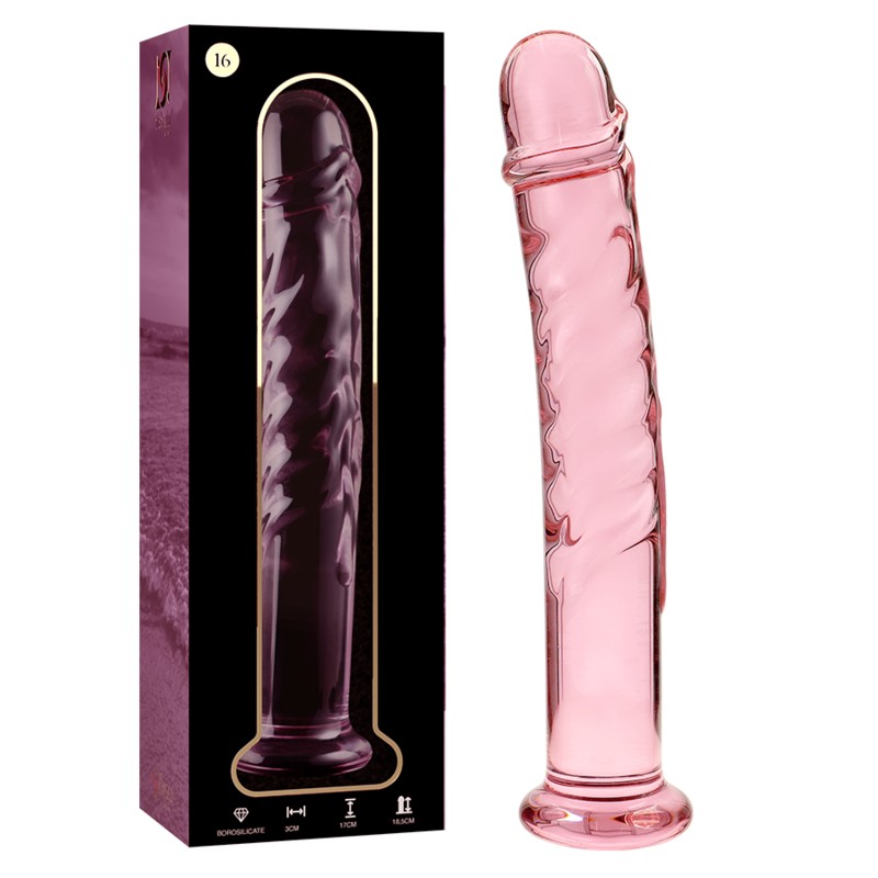 Nebula by Ibiza Modell 16 Dildo Borosilikatglas Rosa 18.5 CM Ø 3 CM